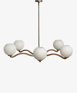 Nara Chandelier Elegant Ceiling Light for Dining Room, Living Room, or Entryway by
