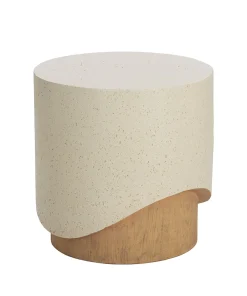 Patras End Table Contemporary Side Table for Living Room, Bedroom, or Office Decor